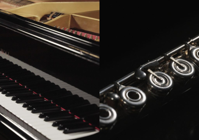 Musizierstunde Klavier & Querflöte Klasse Beat Schäfer mit Schüler:innen von Marianne Schertenleib