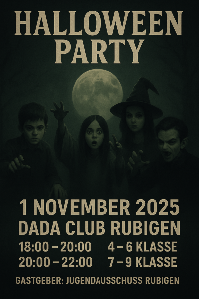 Halloween-Party für Schüler:innen der 4. - 9. Klasse