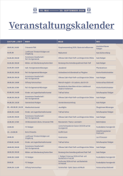 Veranstaltungskalender