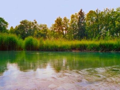 Achtung, bitte Sorge zum Wasser tragen!